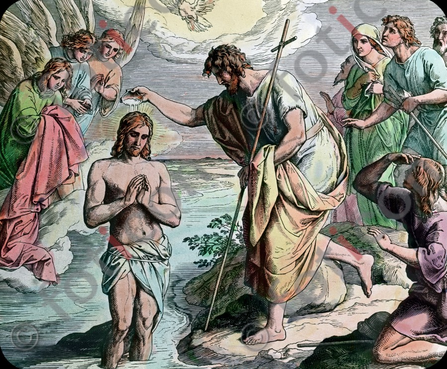 Die Taufe Christi  | The Baptism of Christ  - Foto foticon-simon-043-012.jpg | foticon.de - Bilddatenbank für Motive aus Geschichte und Kultur